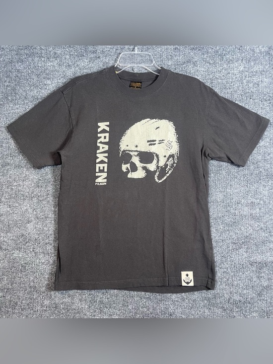 Filson Other - Seattle Kraken Filson Helmet Mens Small Charcoal Gray Skull Short Sleeve Tee